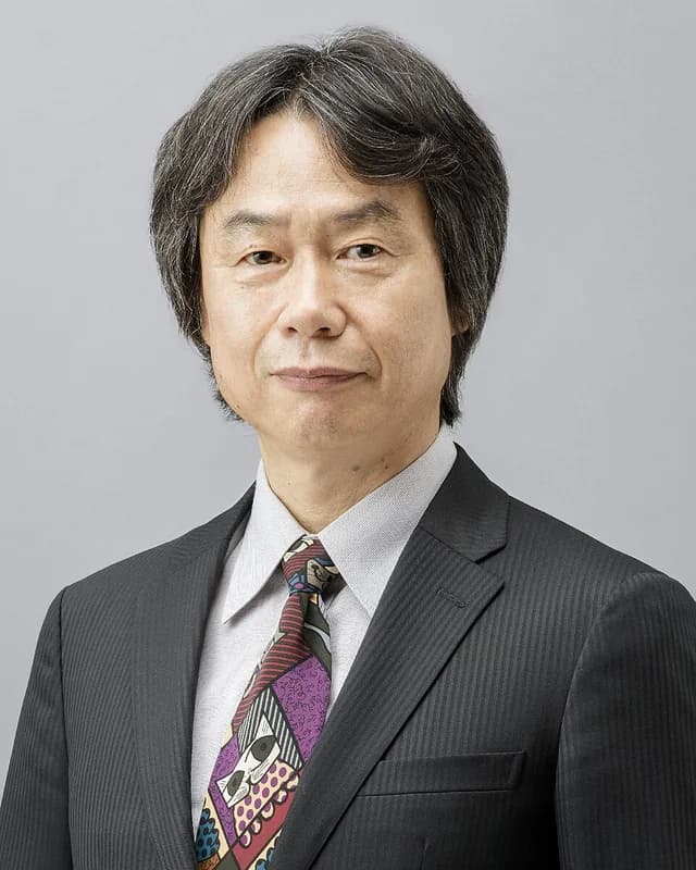 Retrato de Shigeru Miyamoto