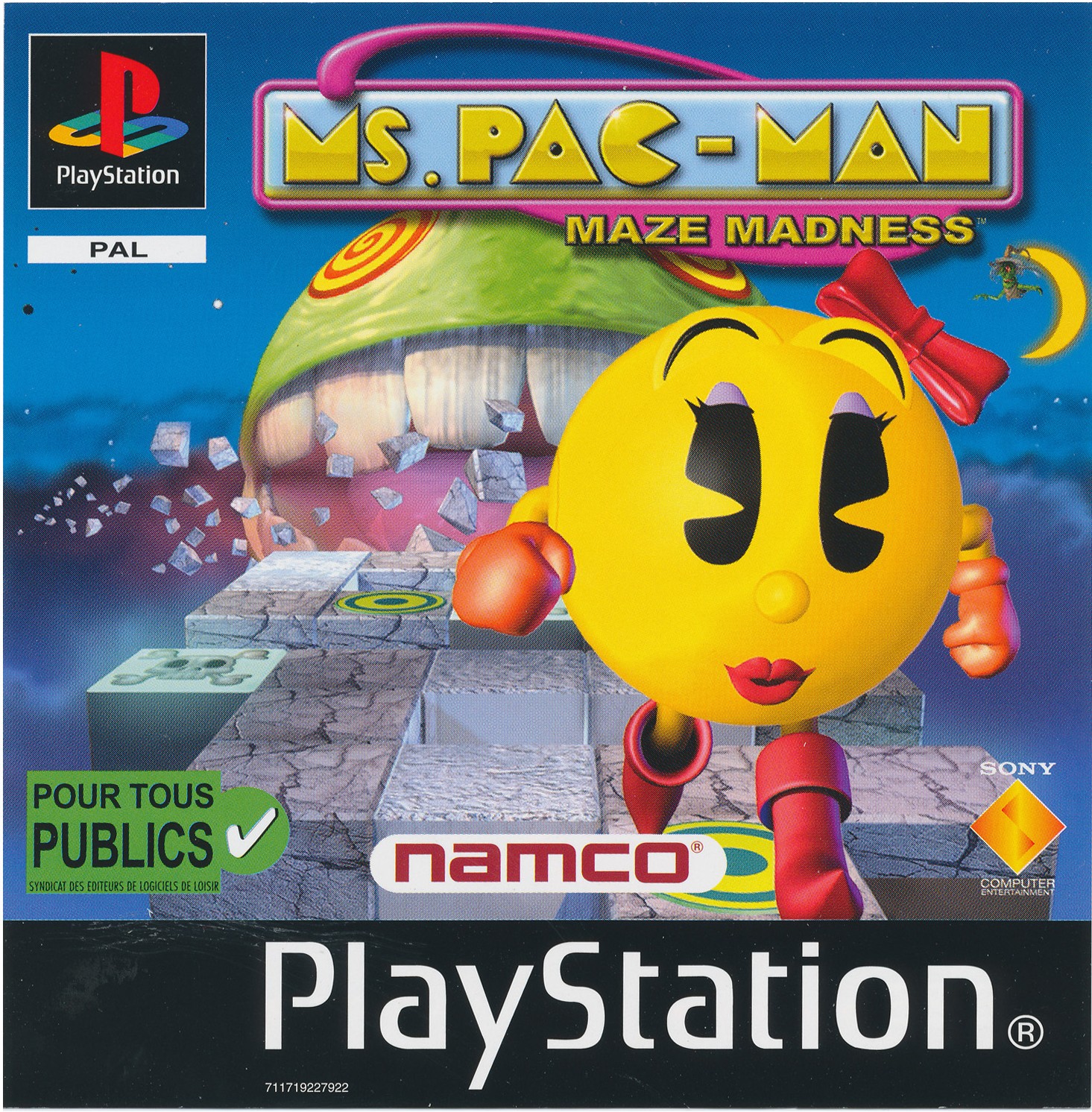 Portada de Ms Pac-Man - Maze Madness · PAL Francia