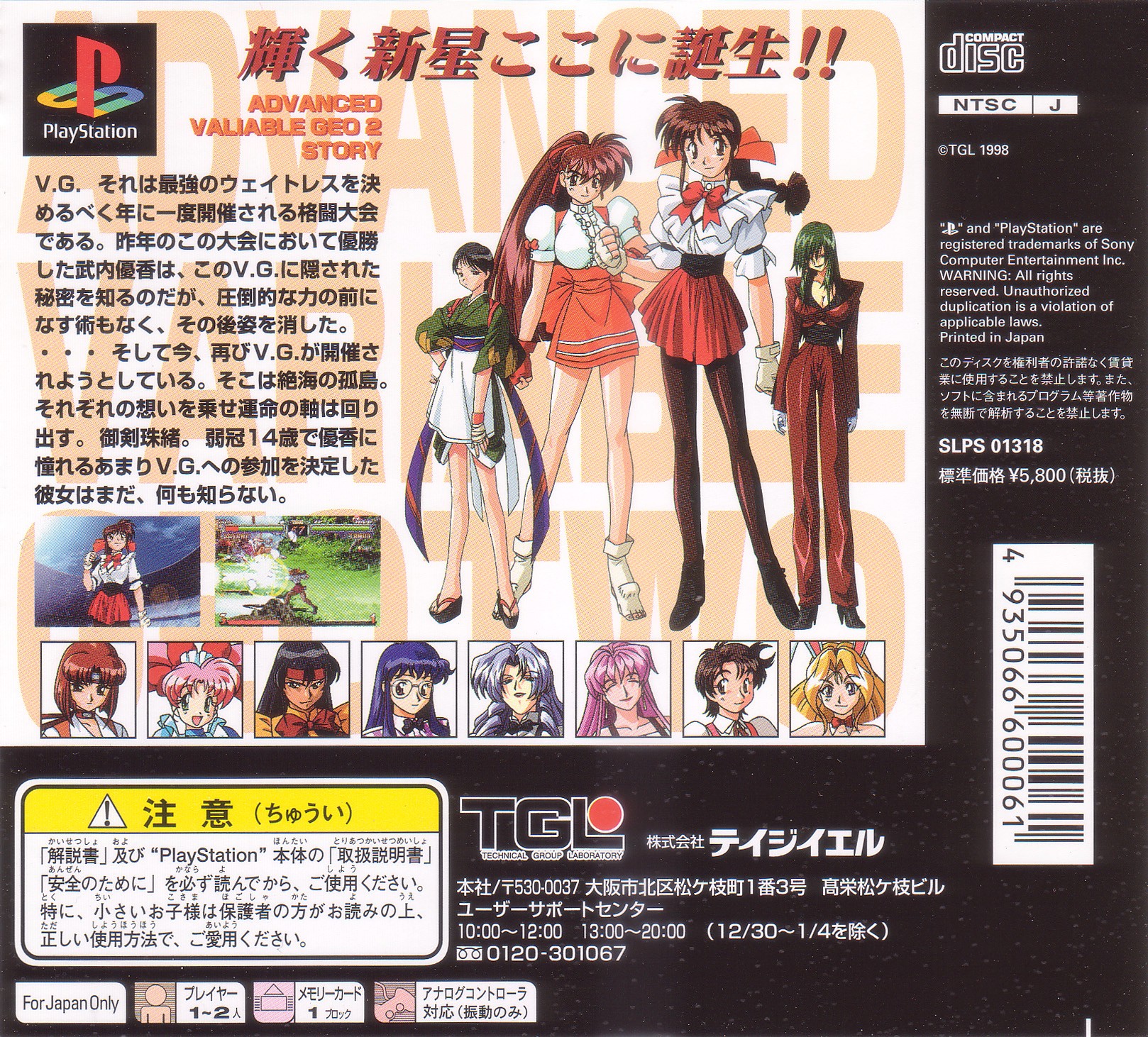 Contraportada de Advanced V.G. 2 · JP