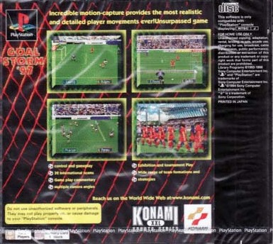 Contraportada de Goal Storm '97 · CN