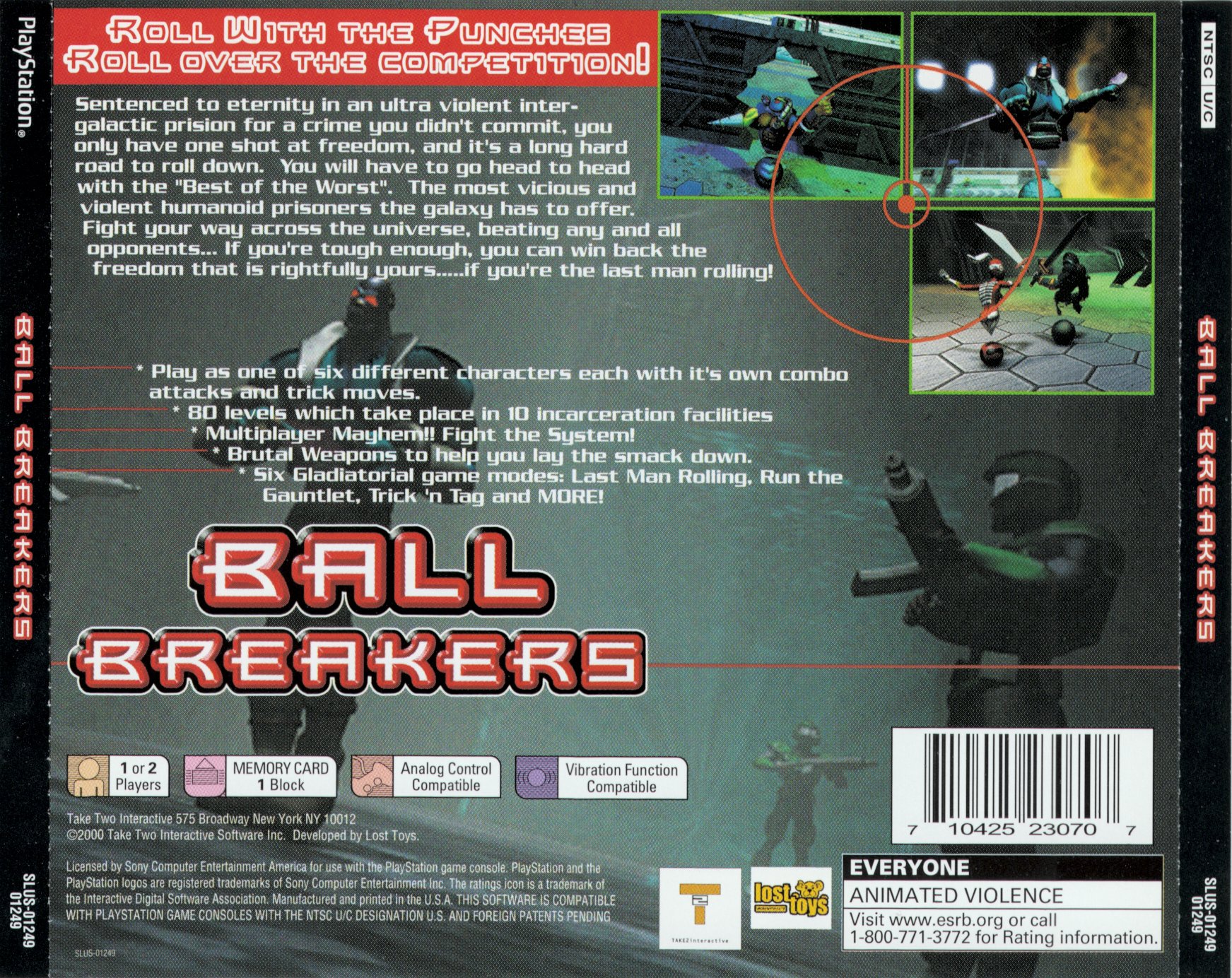 Contraportada de Ball Breakers · US