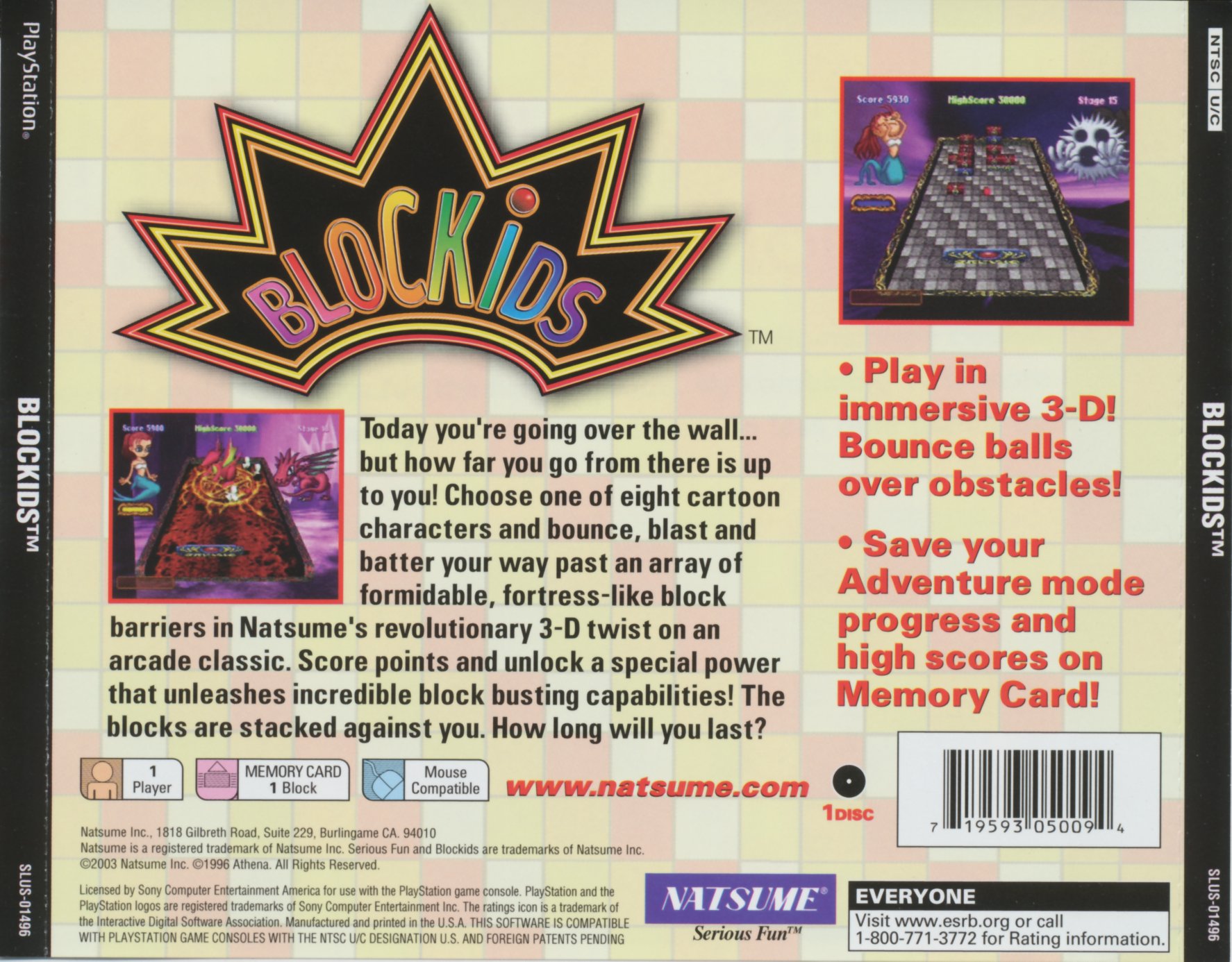 Contraportada de Blockids · US