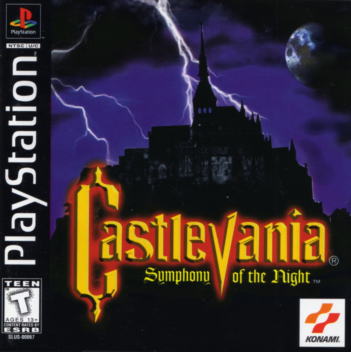 Portada de Castlevania Symphony of the Night · US