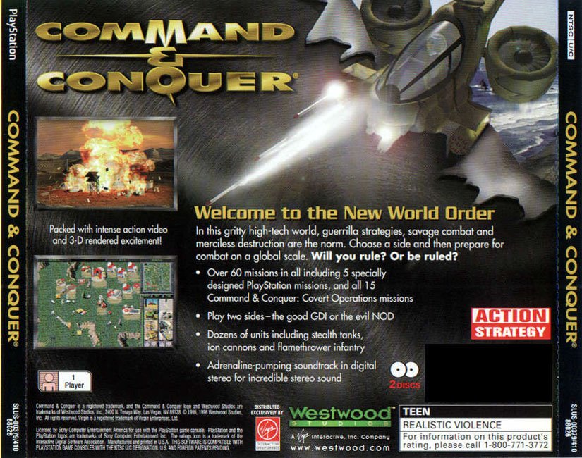 Contraportada de Command and Conquer · US