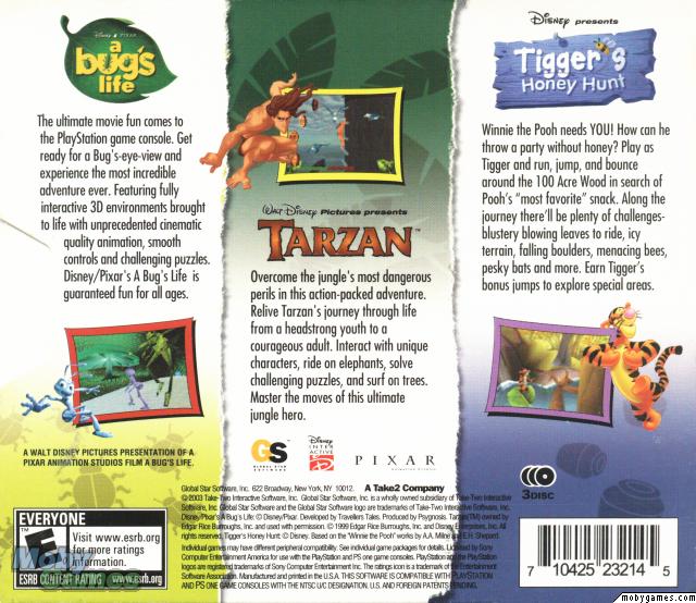 Contraportada de Disney Action Games Collectors' Edition · US