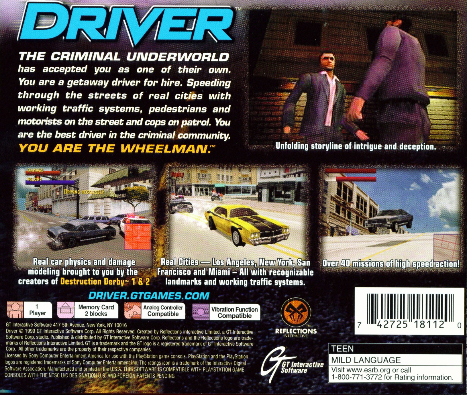Contraportada · Greatest Hits de Driver · US