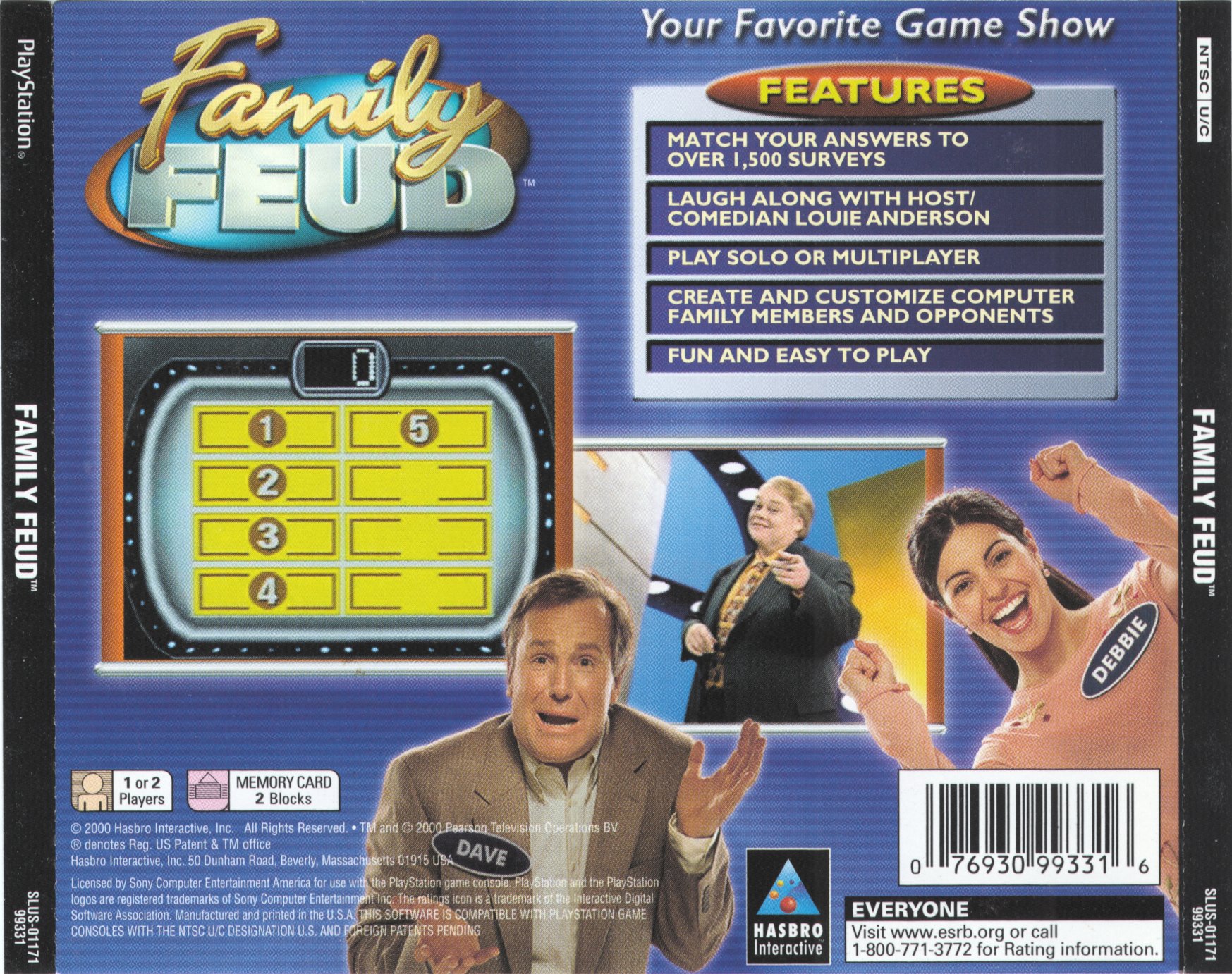 Contraportada de Family Feud · US