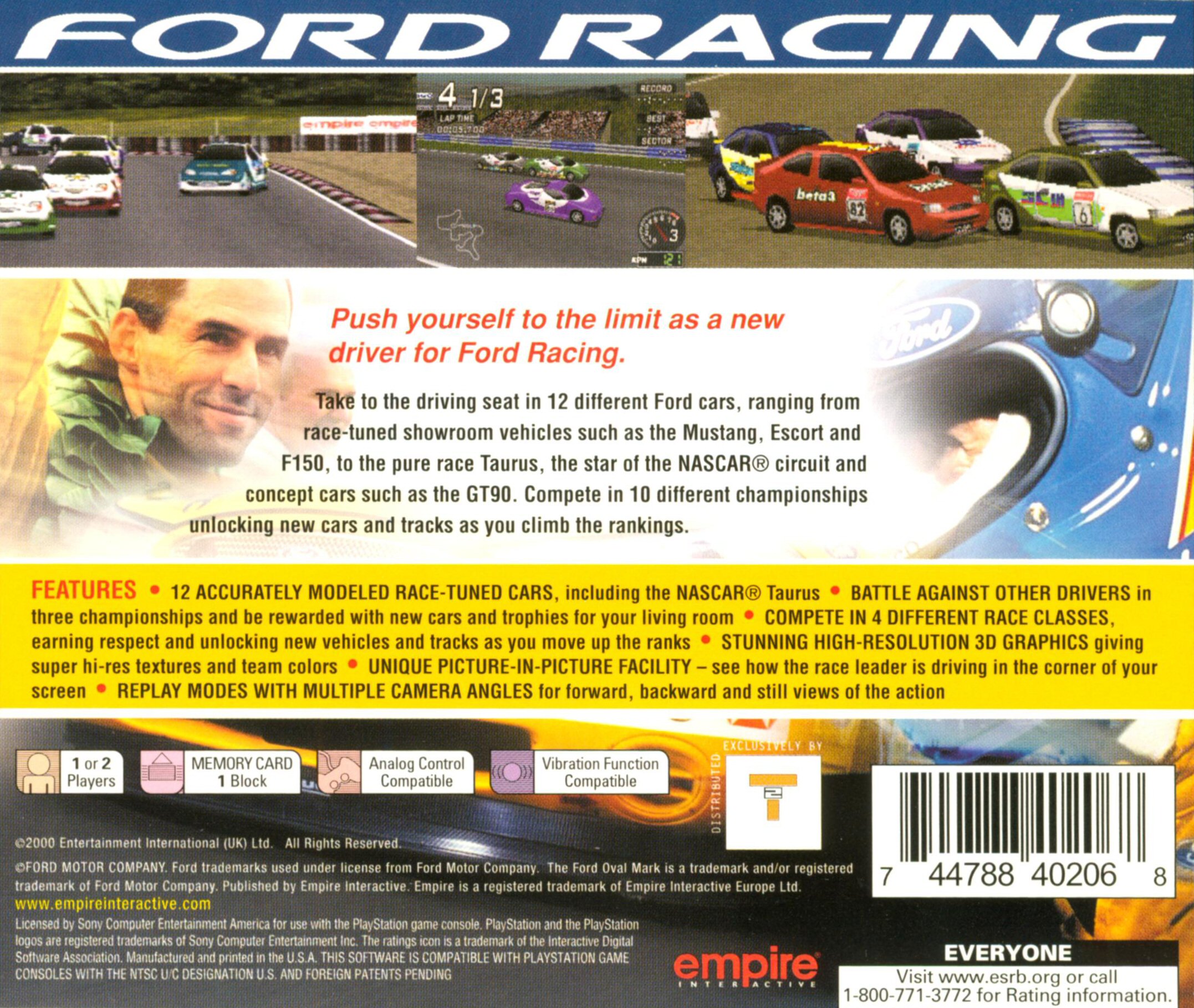 Contraportada de Ford Racing · US