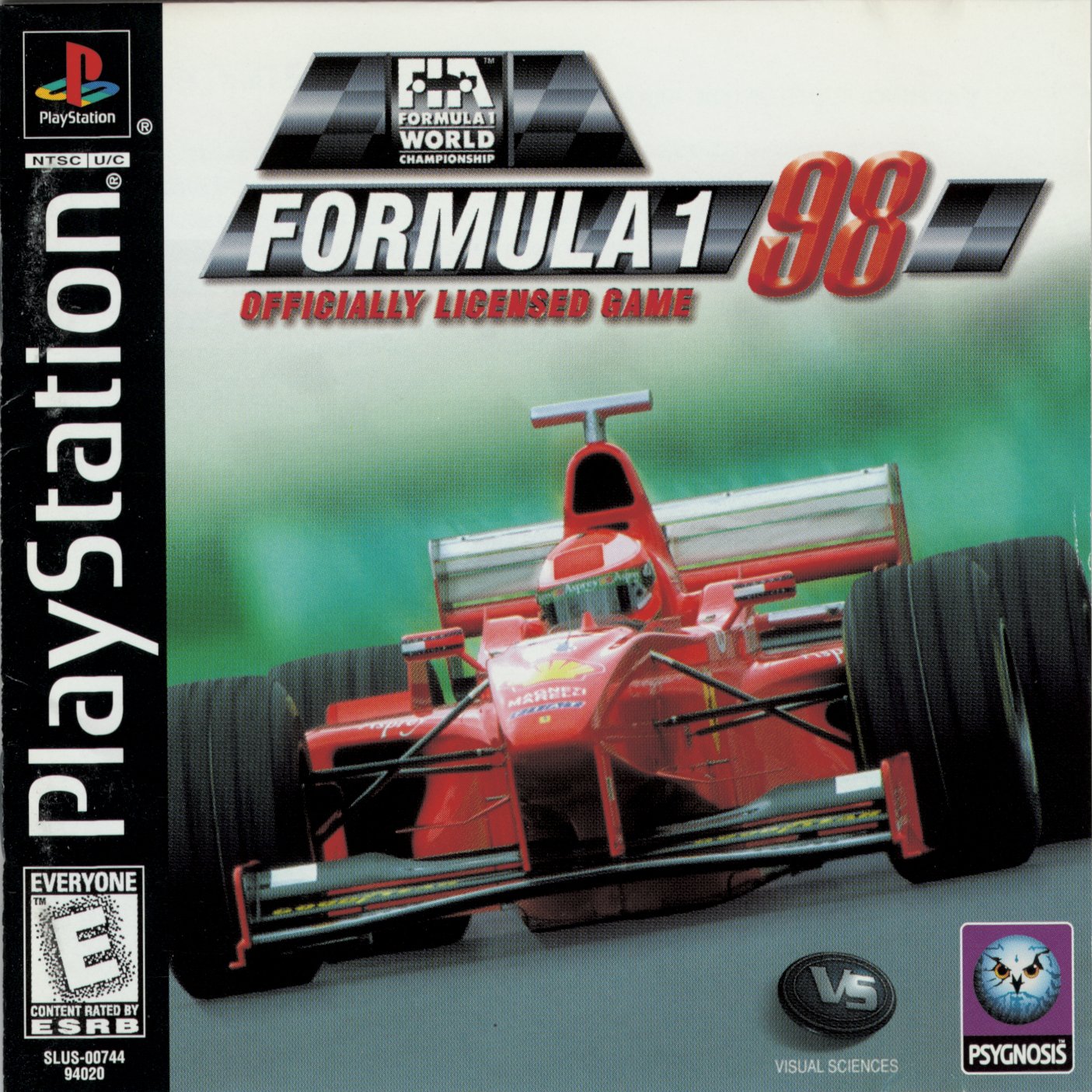 Portada de Formula 1 '98 · US