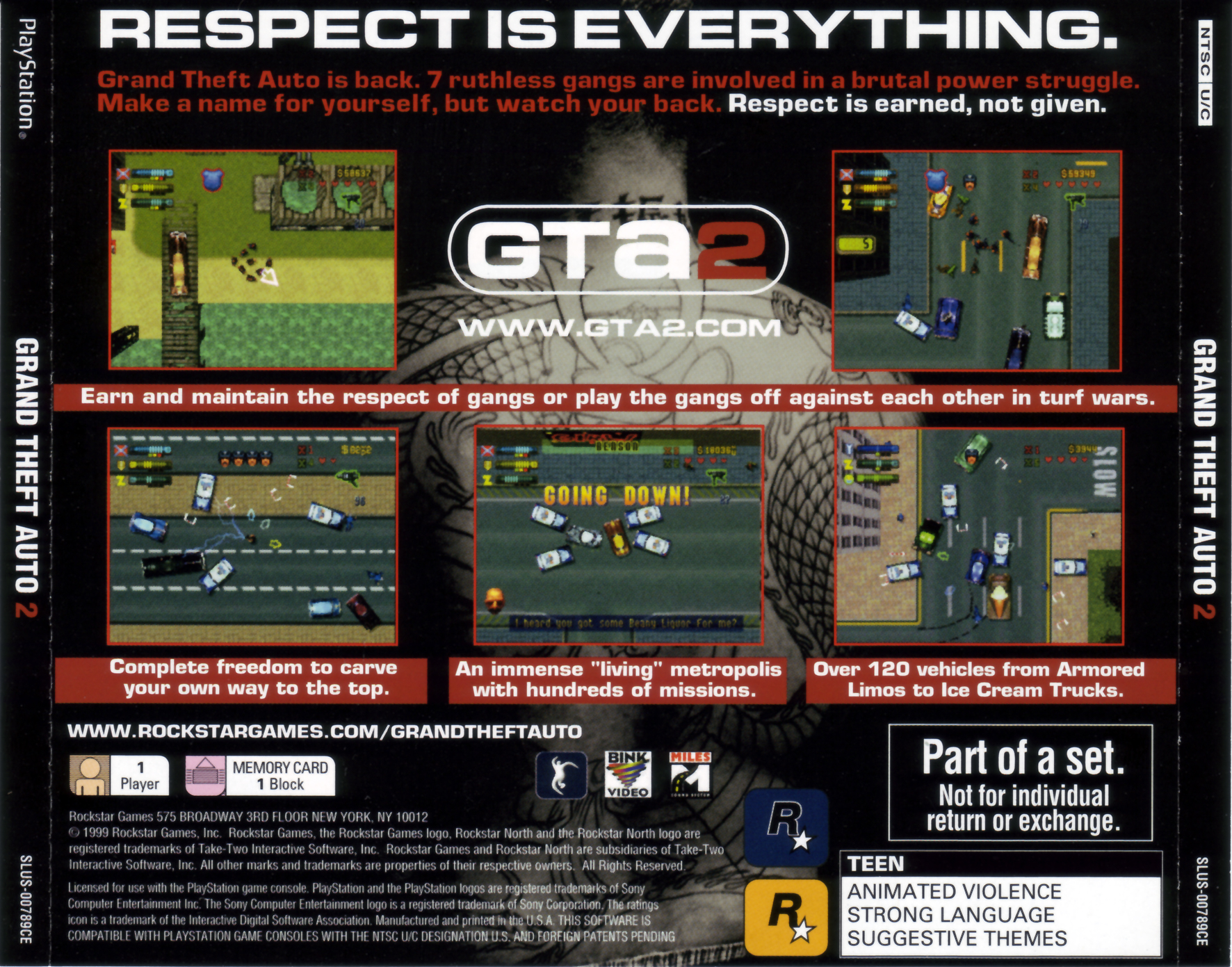 Contraportada de Grand Theft Auto - Collector's Edition · US