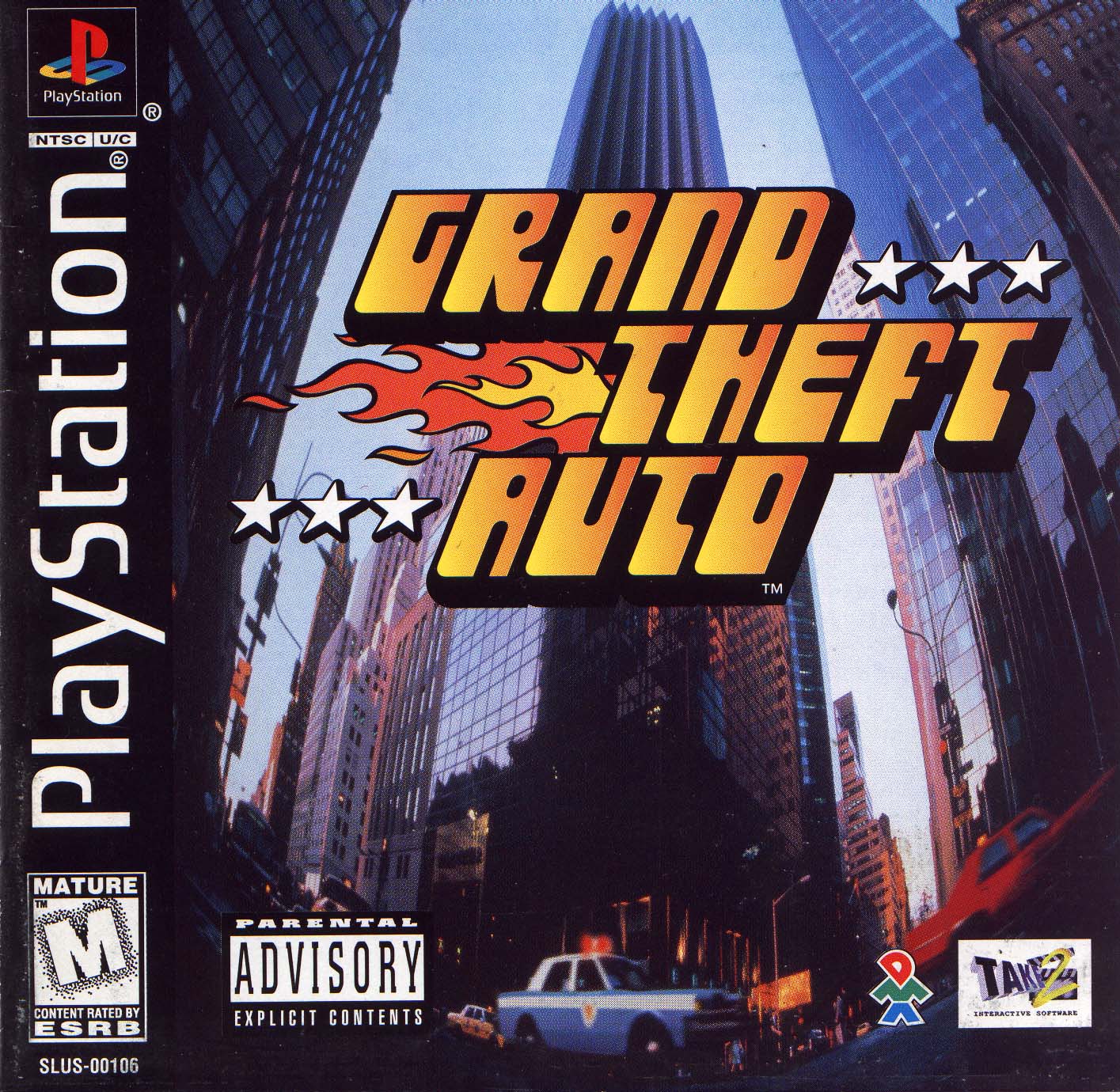 Portada de Grand Theft Auto · NTSC USA