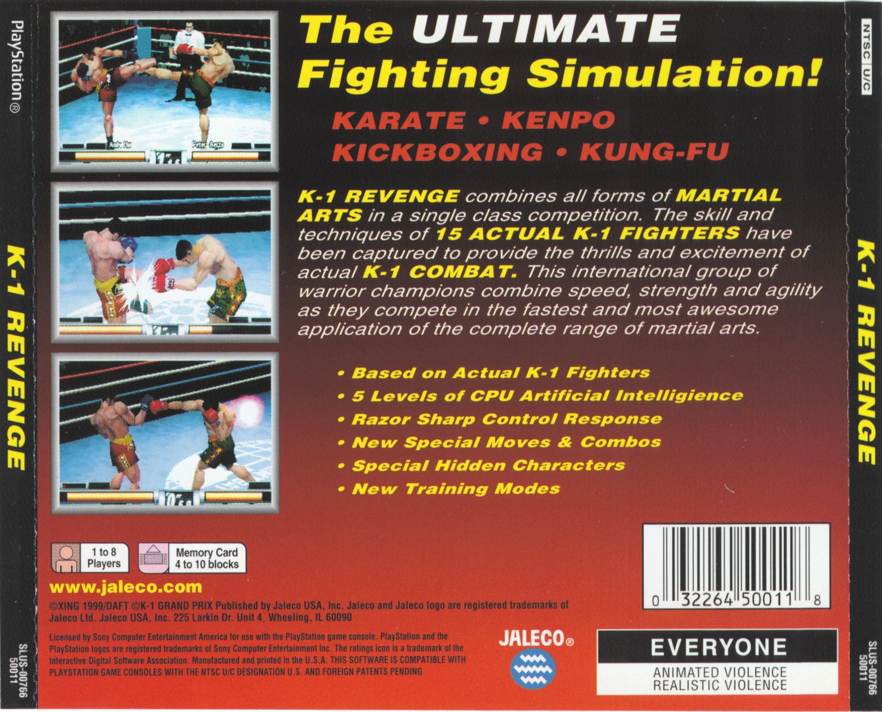 Contraportada de K-1 Revenge · US