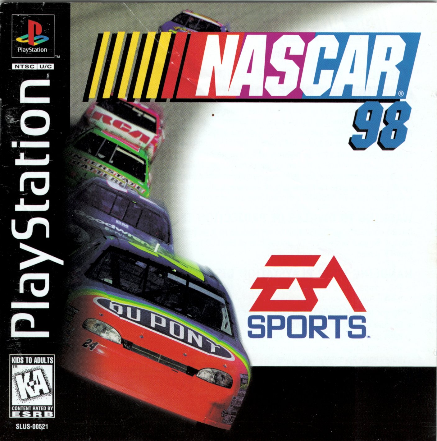 Portada de NASCAR 98 · US