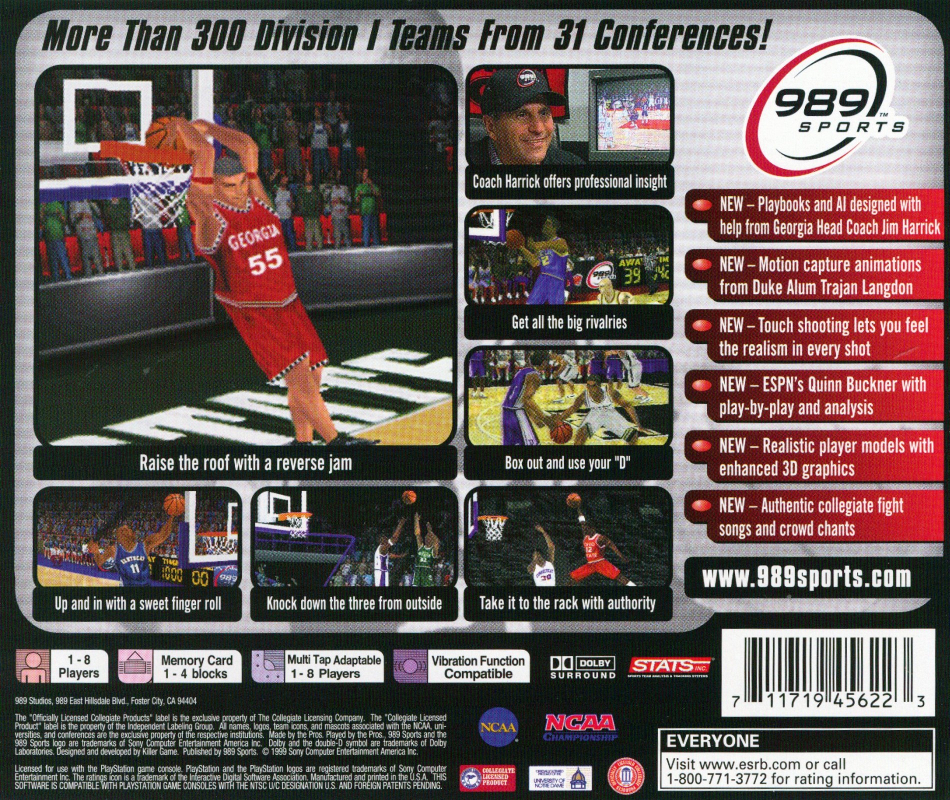 Contraportada de NCAA Final Four 2000 · US