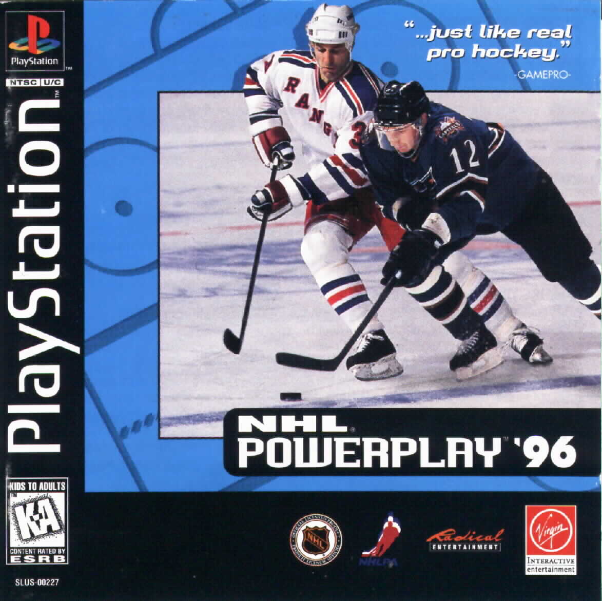 Portada de NHL Powerplay 96 · US