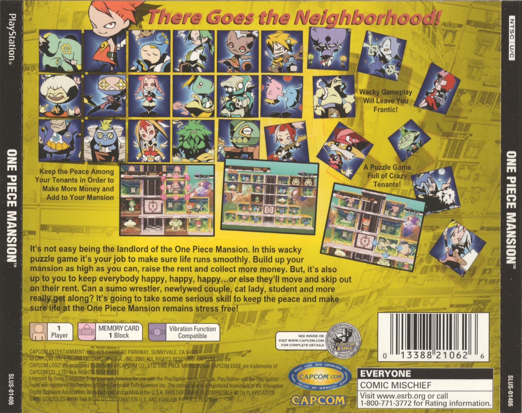 Contraportada de One Piece Mansion · US