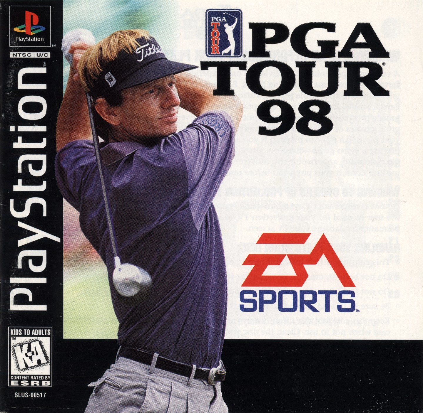 Portada de PGA Tour 98 · US