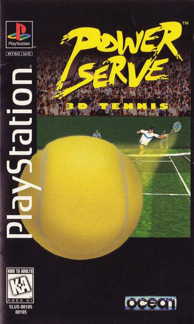 Portada de Power Serve 3D Tennis · NTSC USA