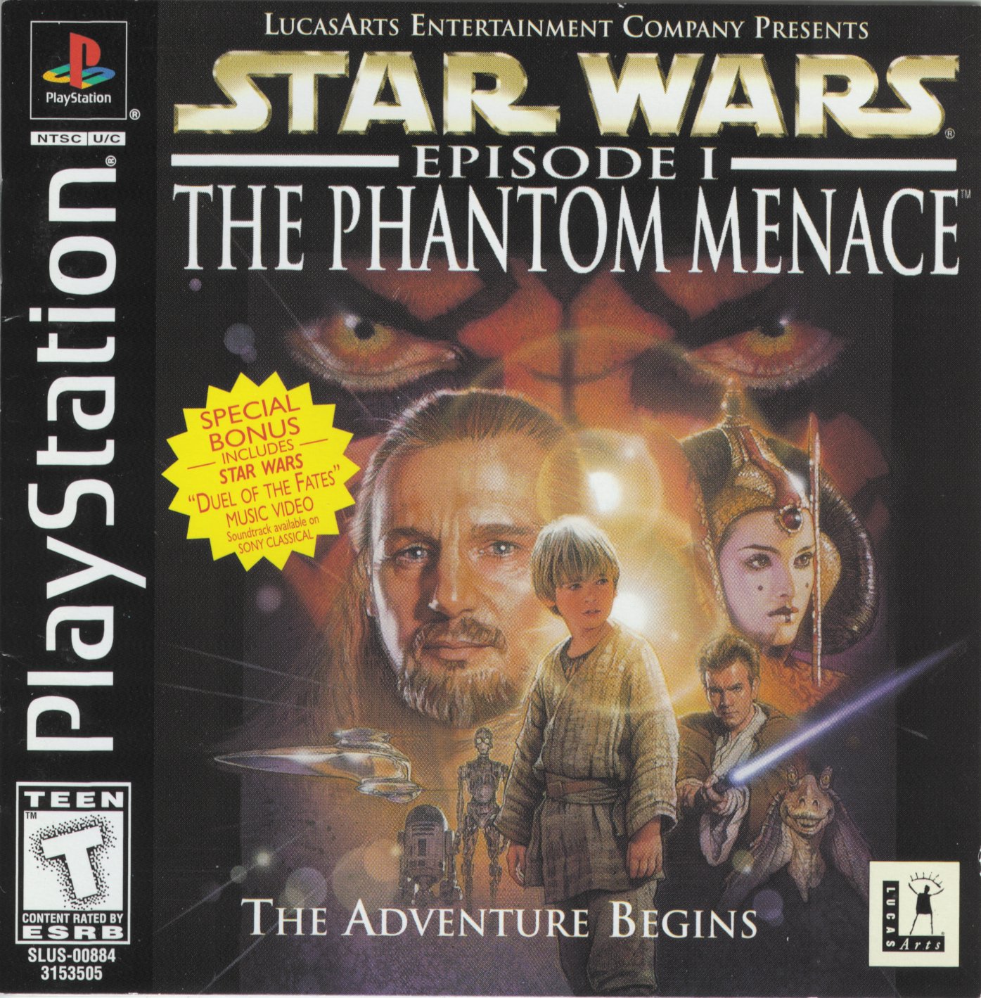 Portada de Star Wars - Episode I - The Phantom Menace · NTSC USA