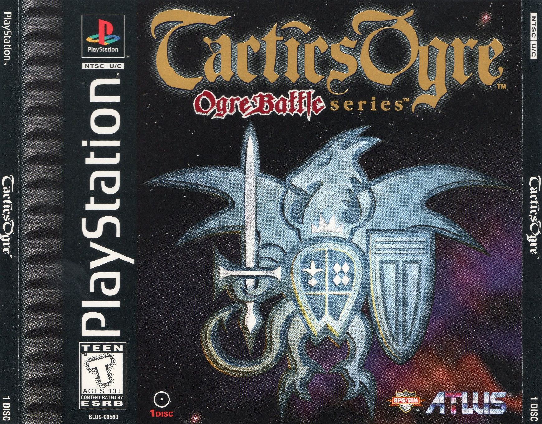 Portada de Tactics Ogre · US