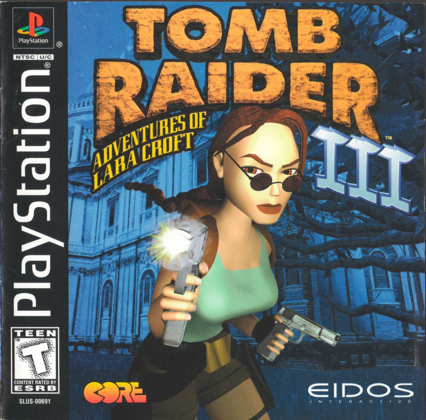 Portada de Tomb Raider III - Adventures of Lara Croft · NTSC USA