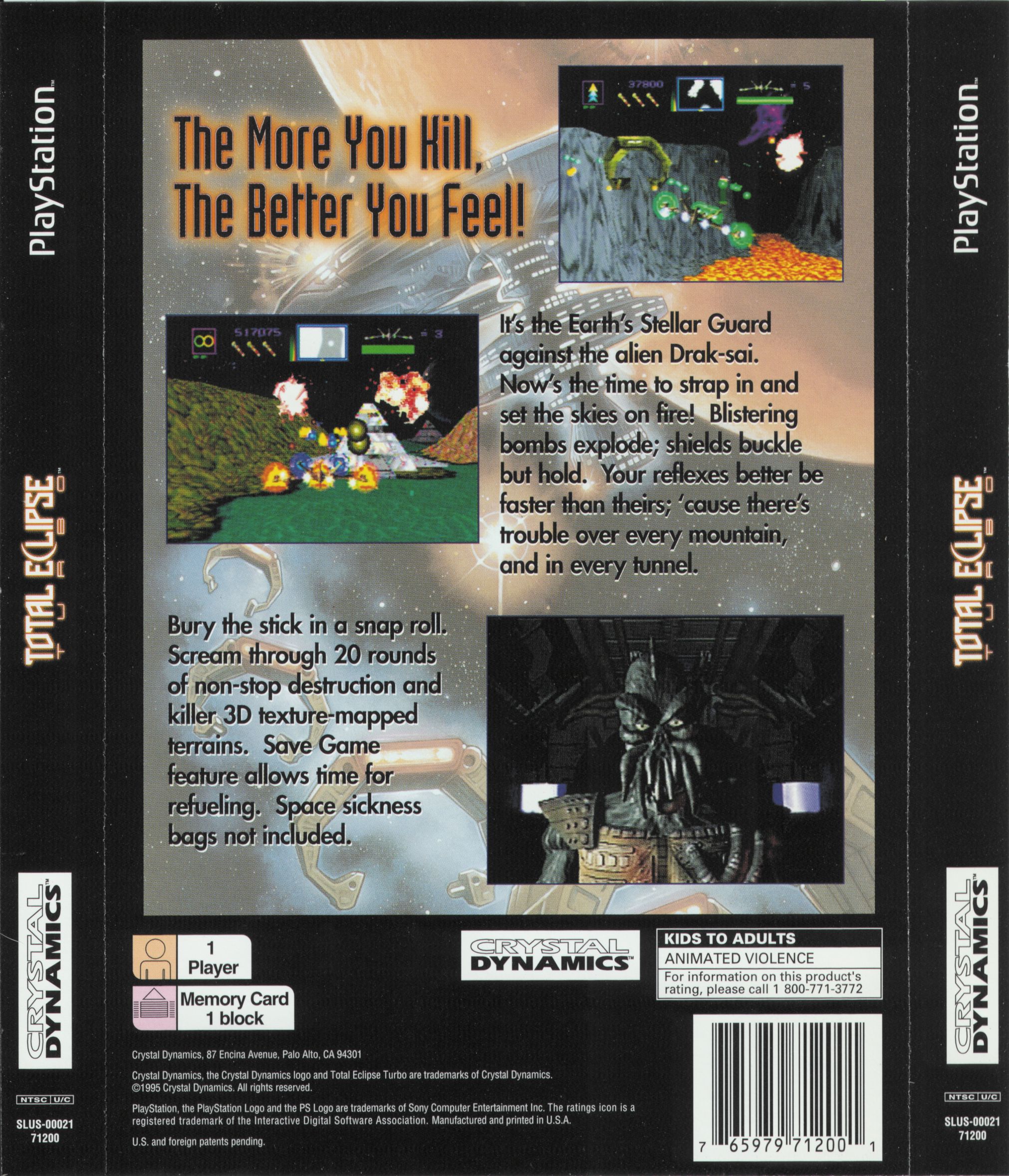Contraportada de Total Eclipse Turbo · US