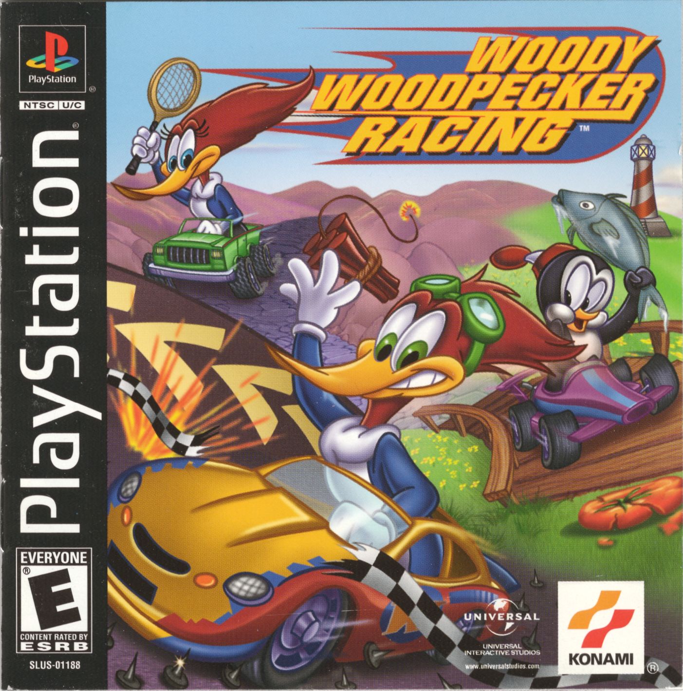 Portada de Woody Woodpecker Racing · US