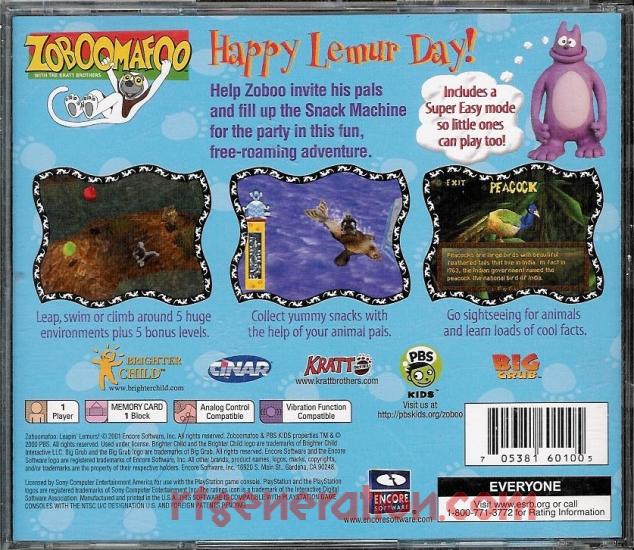 Contraportada de Zoboomafoo Leapin' Lemurs! · US