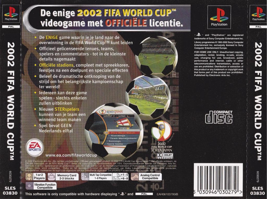 Contraportada de 2002 FIFA World Cup · NL