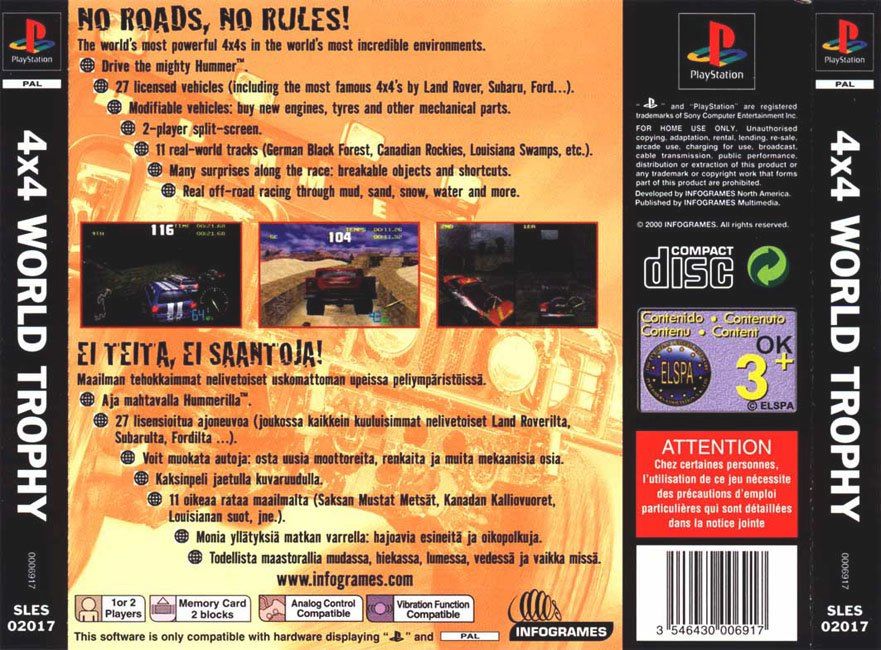 Contraportada de 4x4 World Trophy · EU