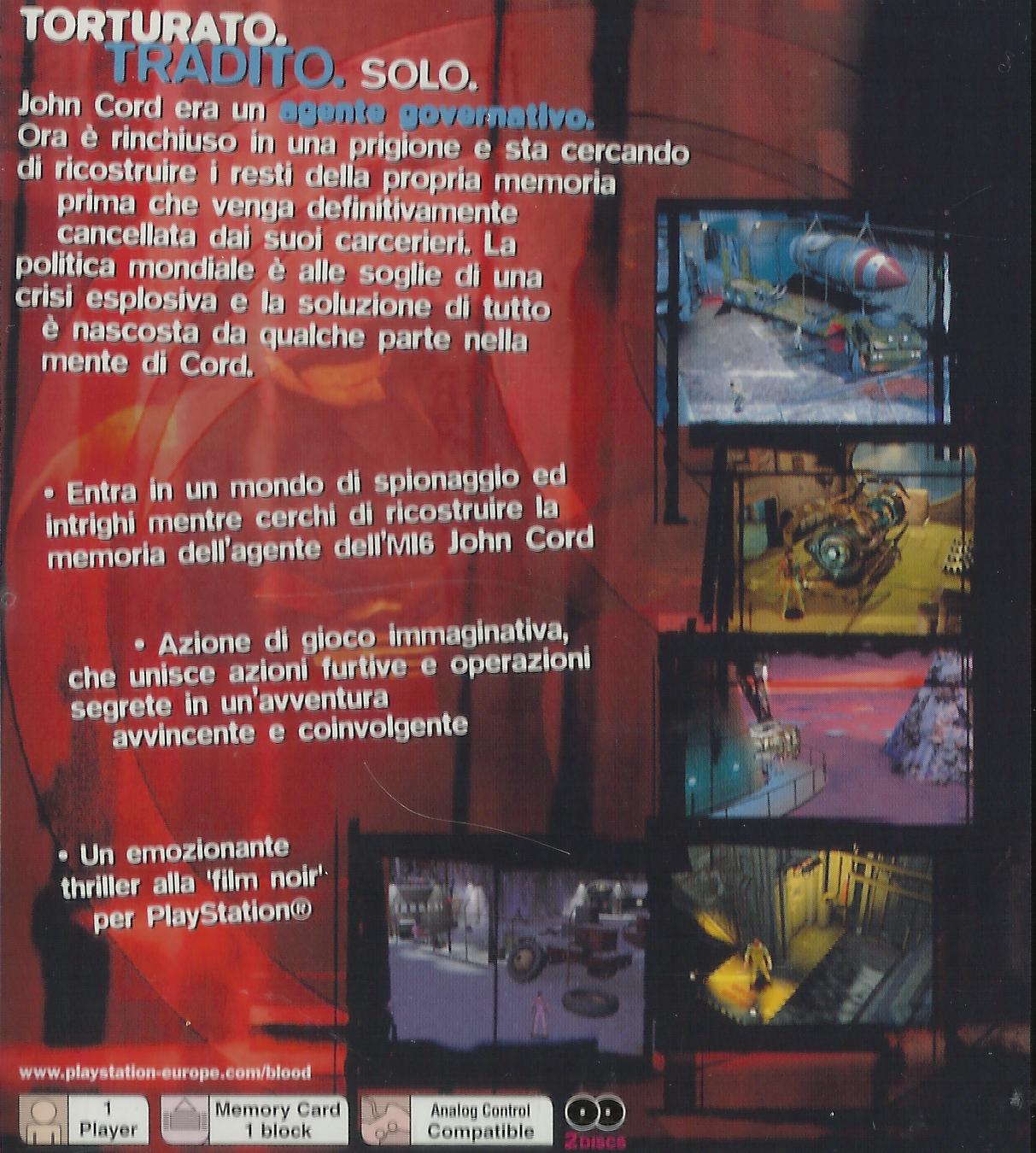 Contraportada de In Cold Blood · IT