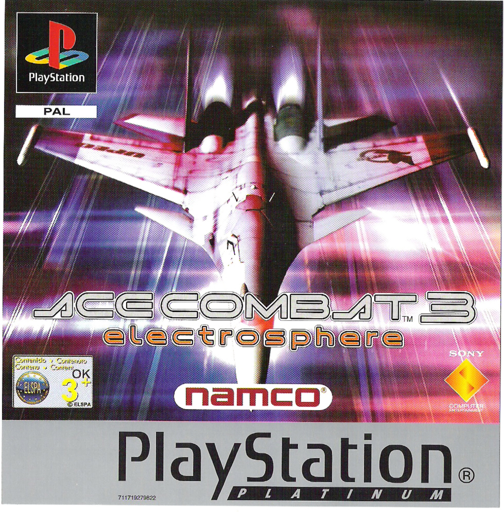 Portada · Platinum de Ace Combat 3 Electrosphere · EU