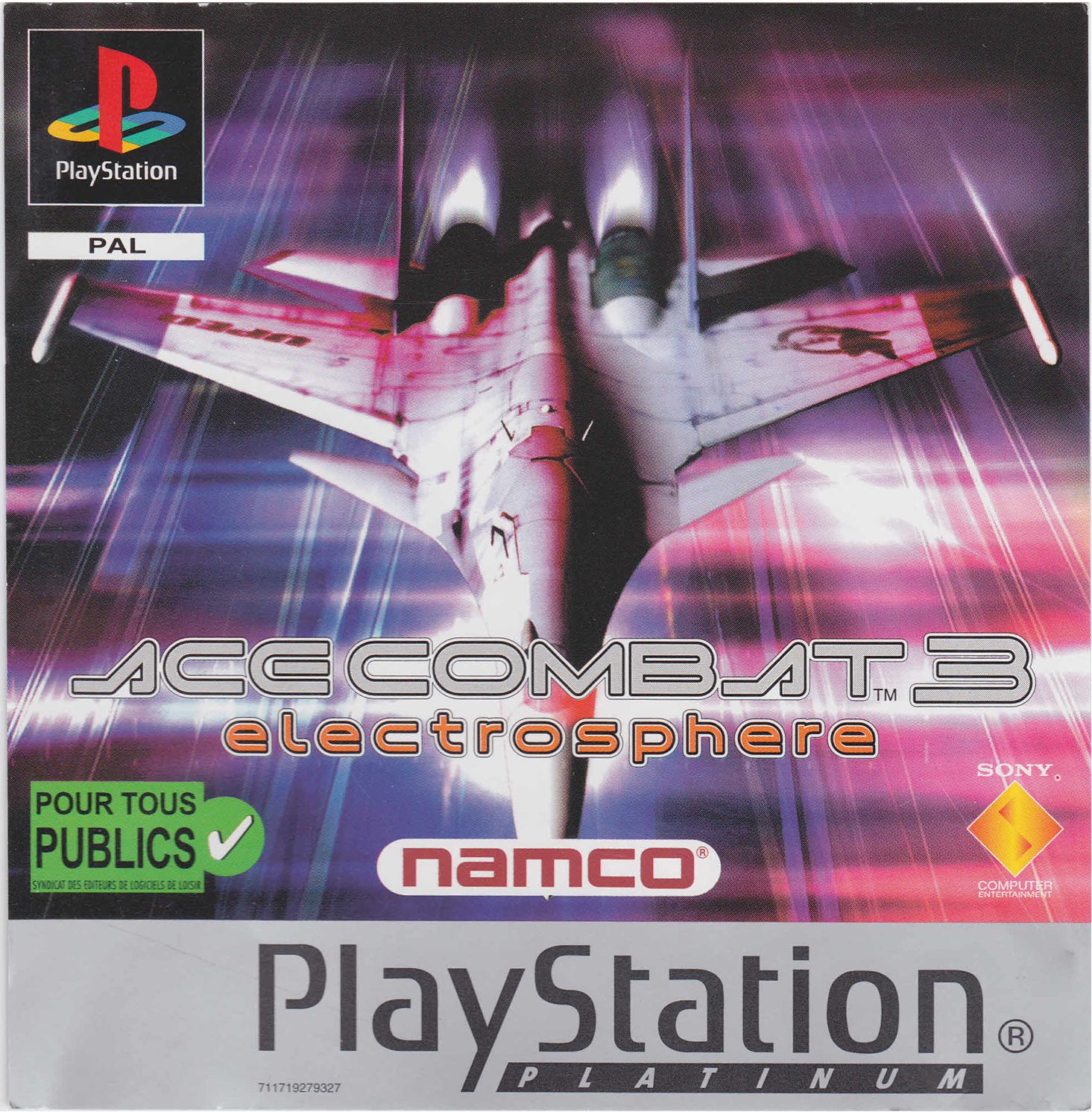 Portada · Platinum de Ace Combat 3 Electrosphere · FR