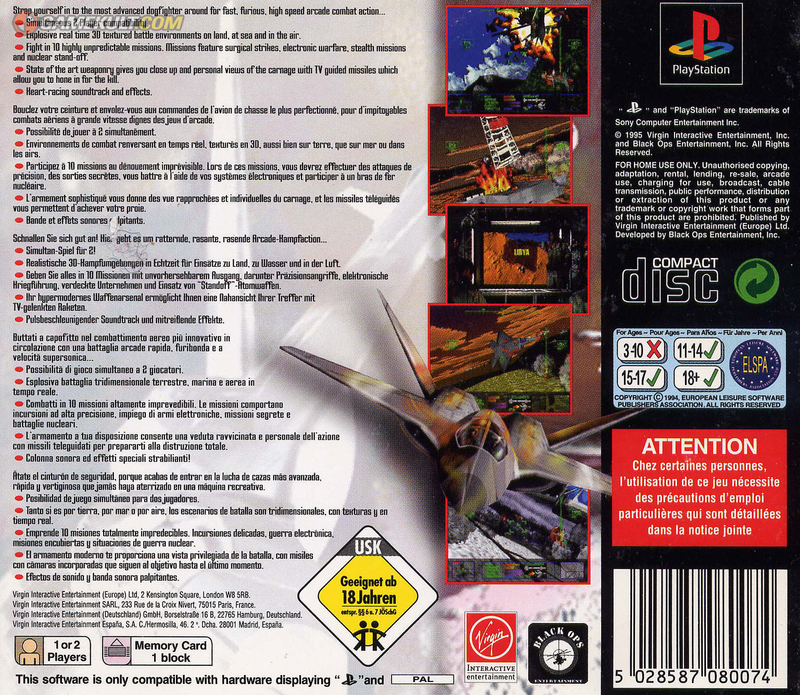 Contraportada de Agile Warrior F-111X · EU