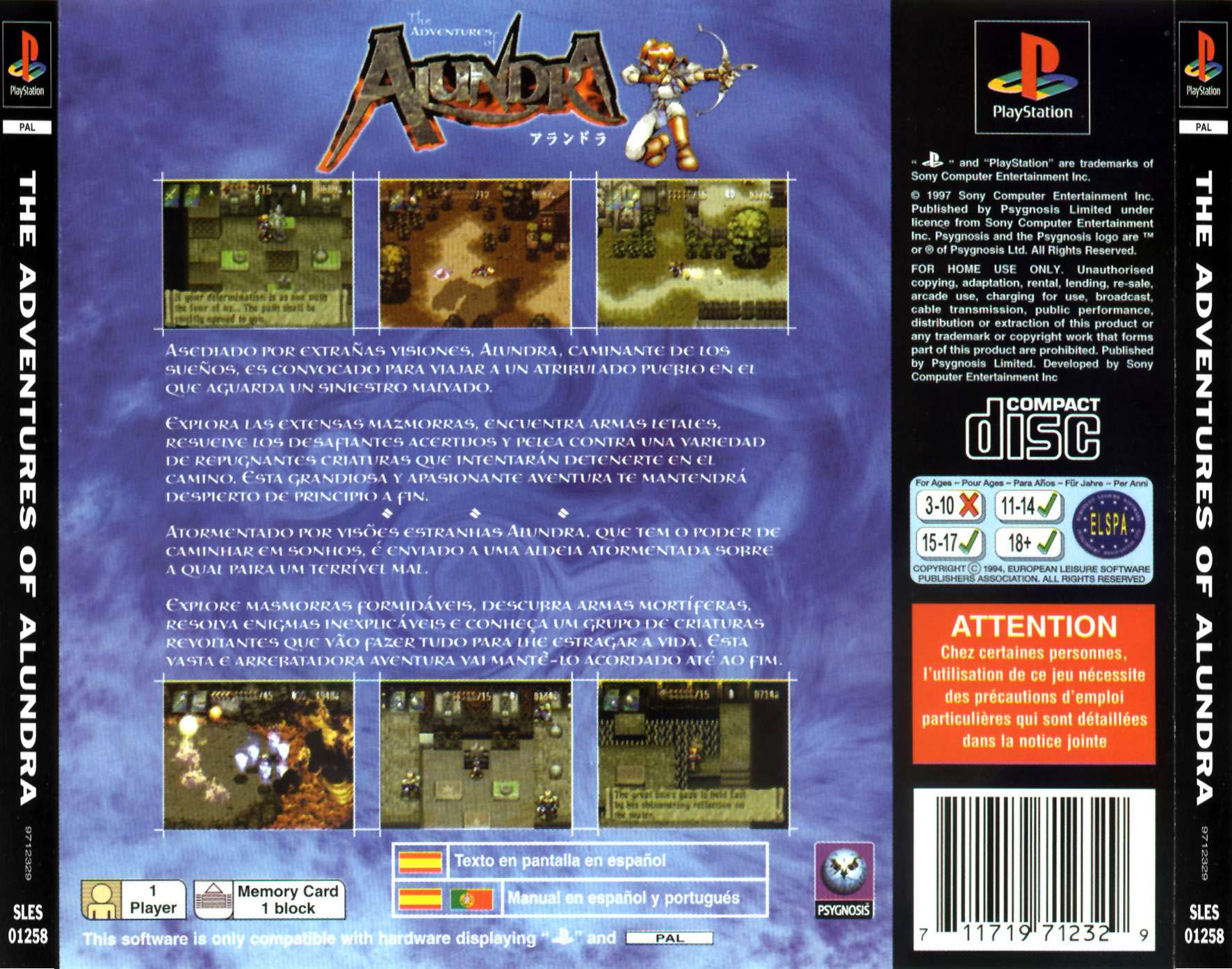Contraportada de Alundra · ES