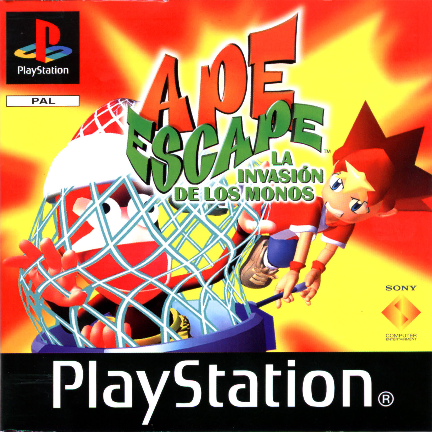 Portada de Ape Escape - La Invasion de los Monos · PAL España