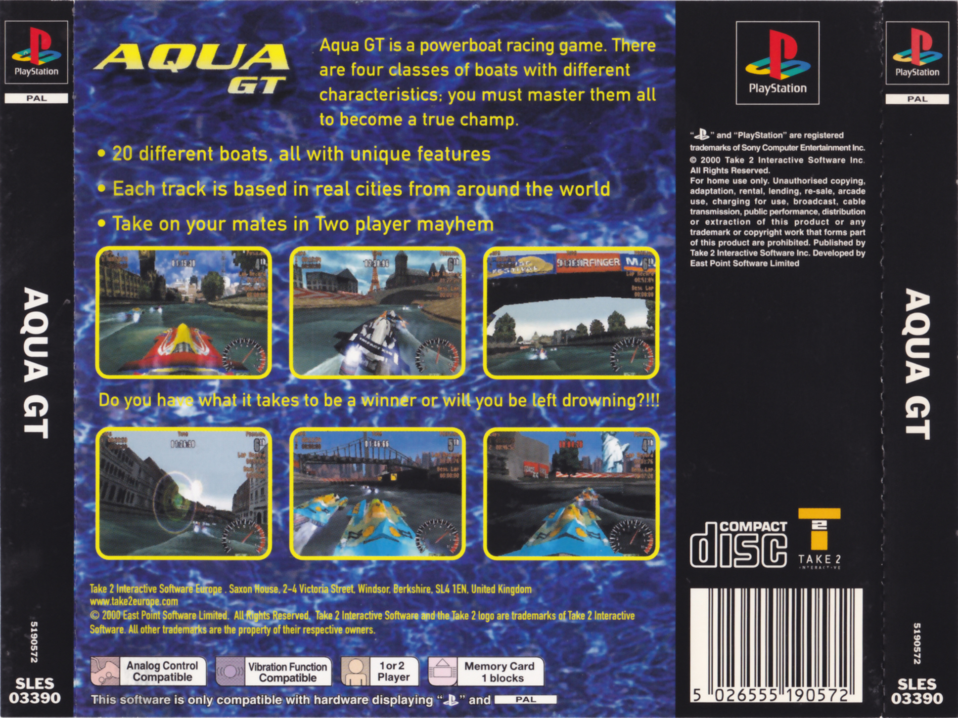 Contraportada de Aqua GT · EU
