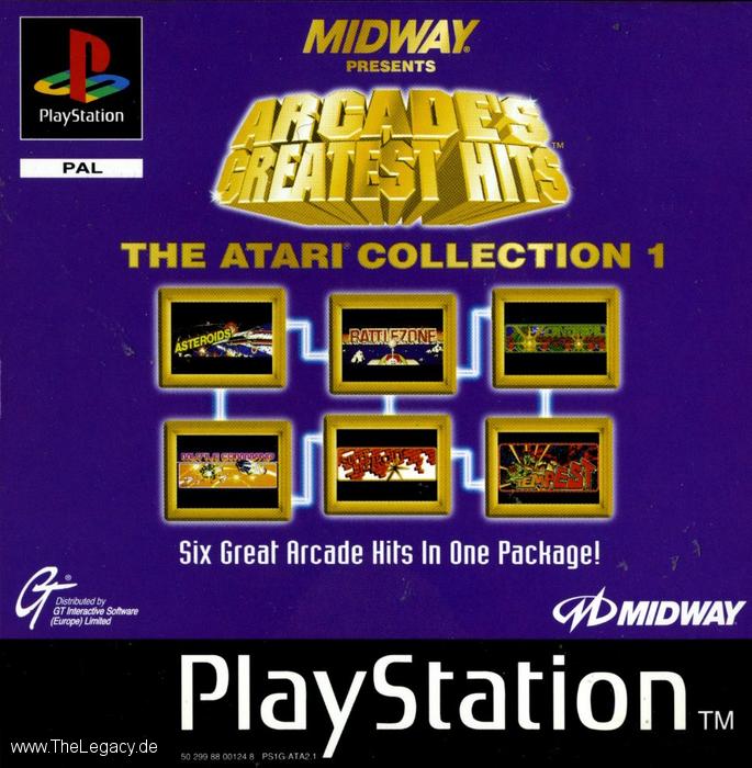 Portada de Arcade's Greatest Hits - The Atari Collection 1 · PAL Europa
