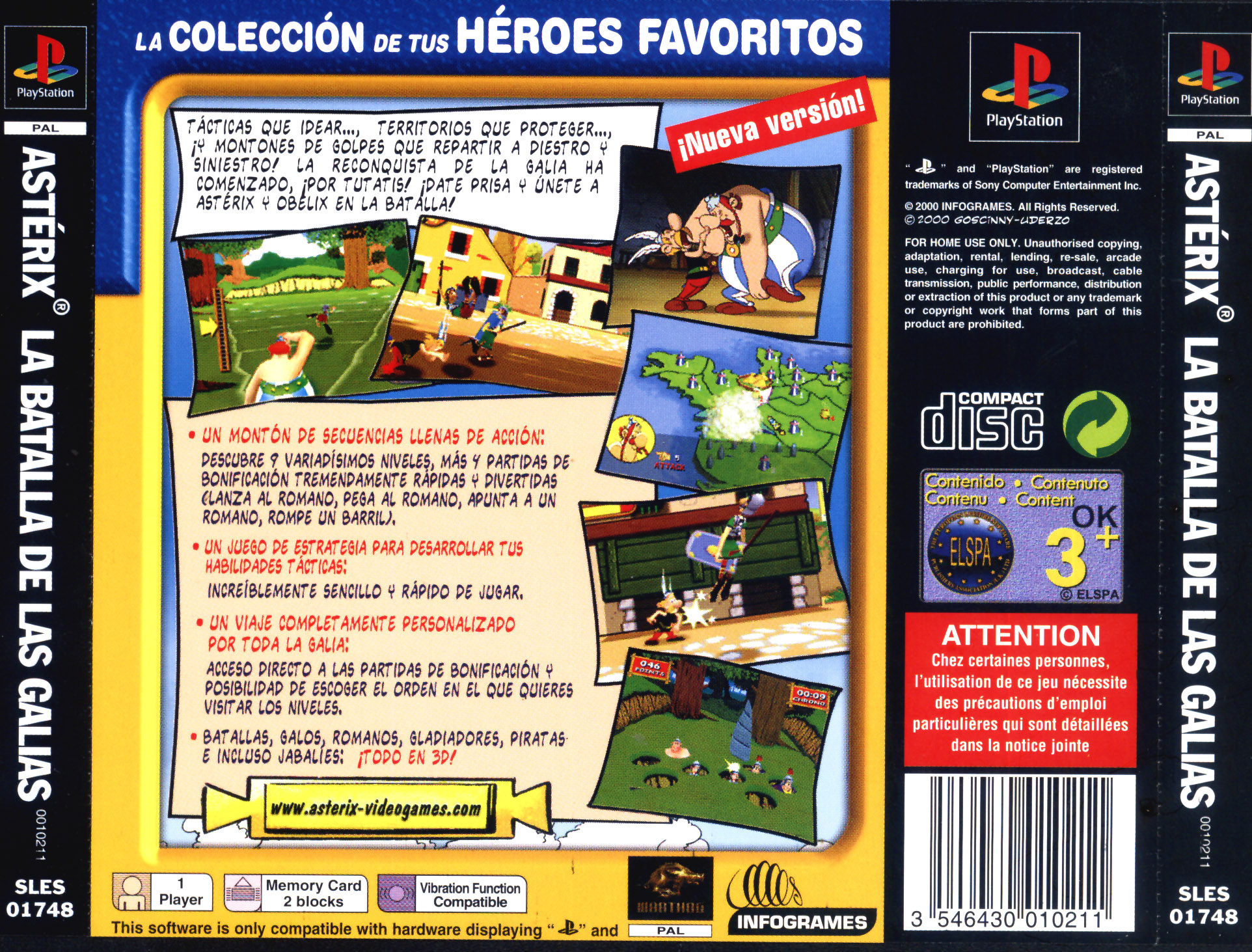 Contraportada de Asterix [All your Cartoon Favourites Version] · EU