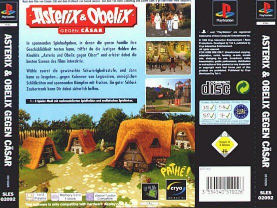 Contraportada de Asterix & Obelix - Take on Caesar · DE