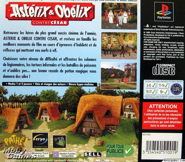 Contraportada de Asterix & Obelix - Take on Caesar · FR
