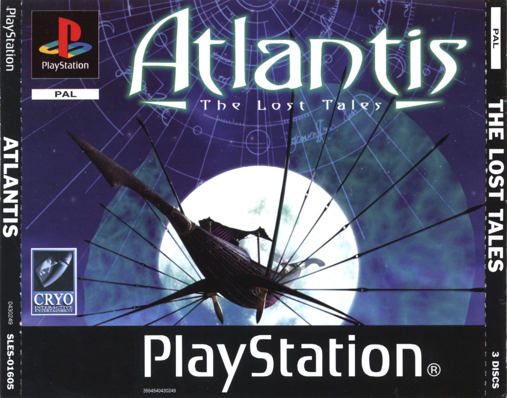 Portada de Atlantis The Lost Tales · PAL Europa