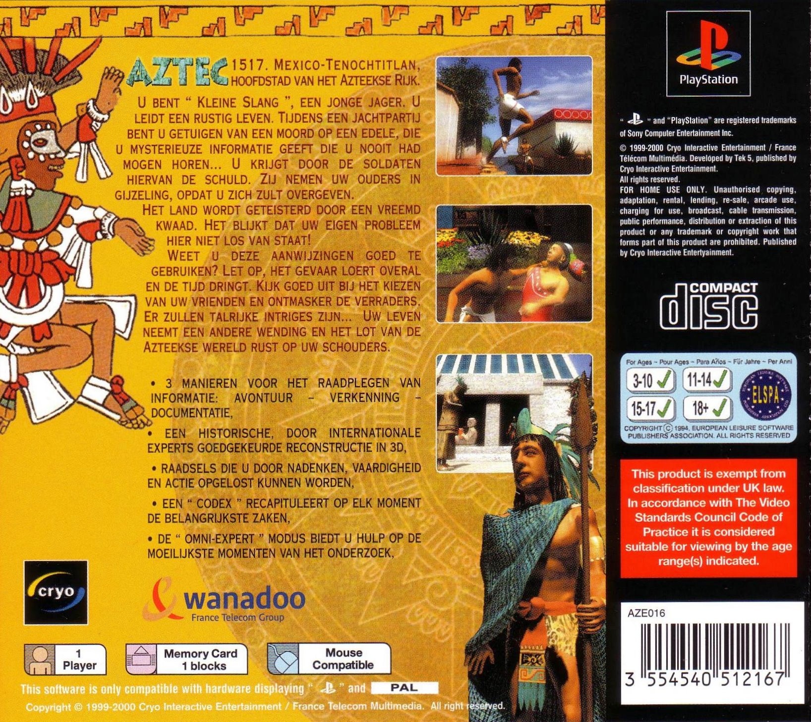 Contraportada de Aztec · NL