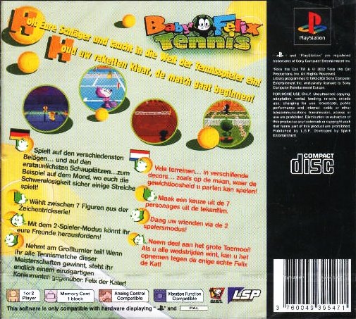 Contraportada de Baby Felix Tennis · DE