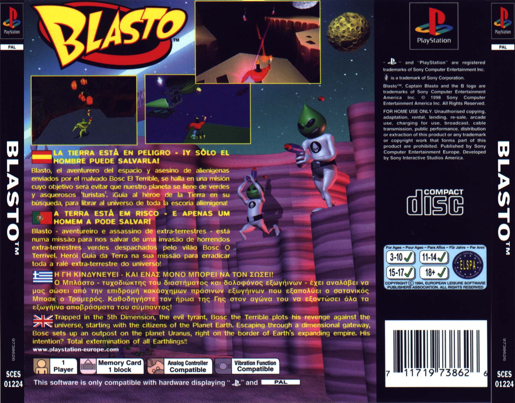 Contraportada de Blasto · EU