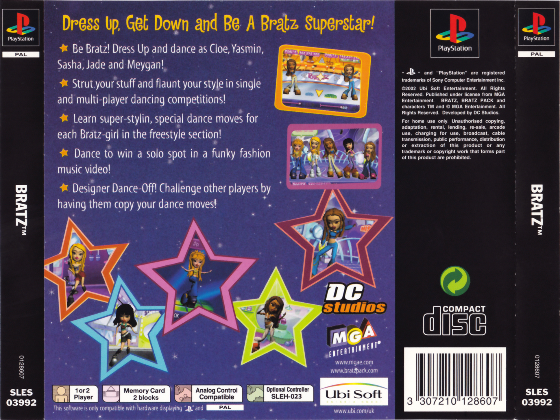 Contraportada de Bratz · EU