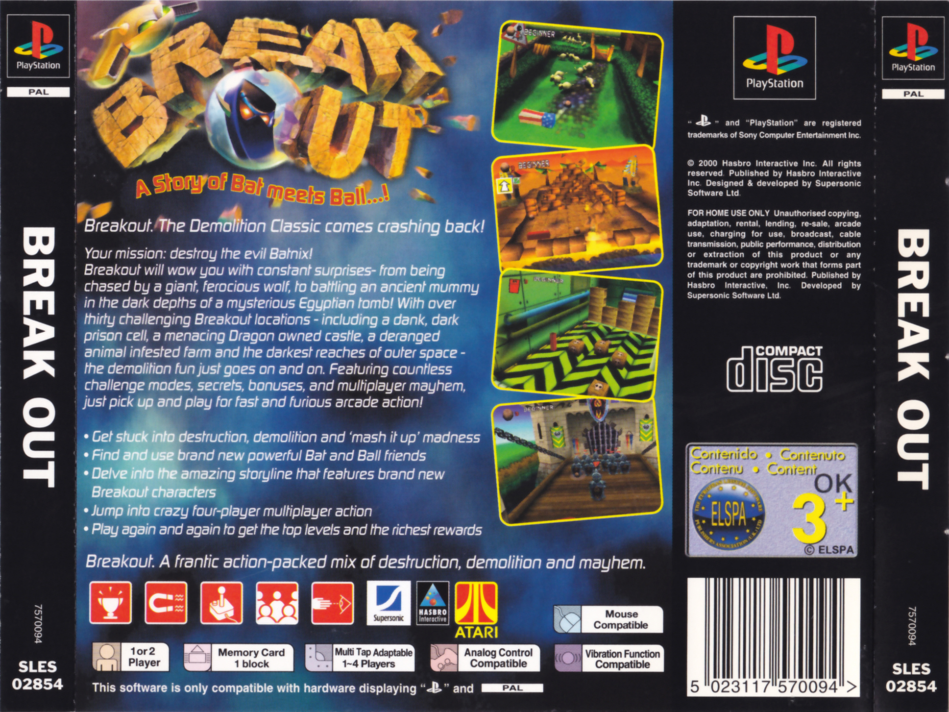 Contraportada de Break Out · EU