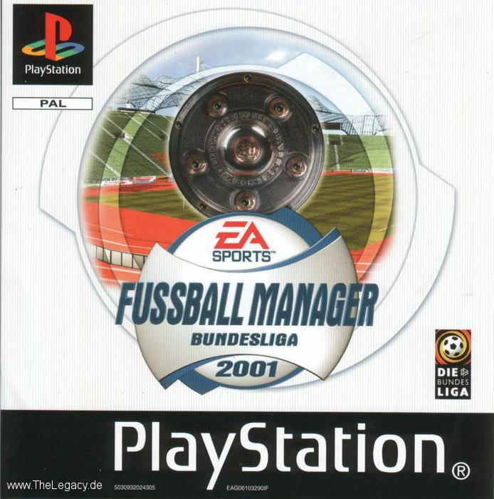 Portada de Bundesliga 2001 - The Football Manager · PAL Alemania