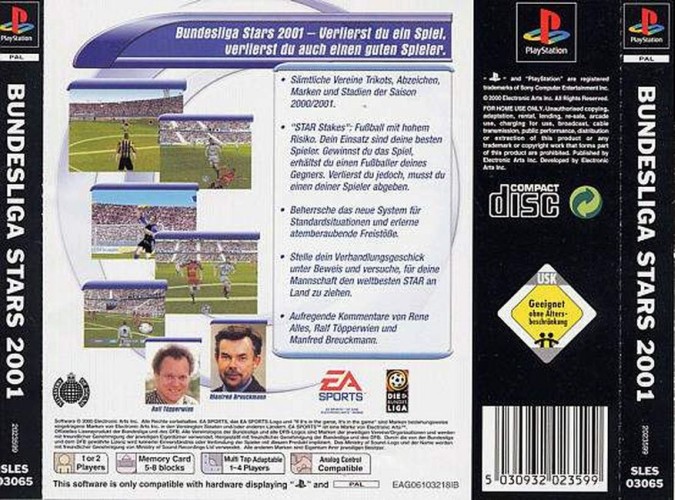Contraportada de Bundesliga Stars 2001 · DE