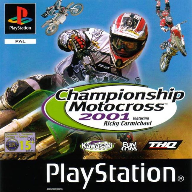 Portada de Championship Motocross 2001 featuring Ricky Carmichael · EU